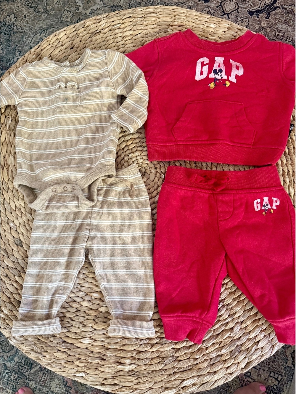 Baby Gap Sets Disney Mickey and Signature Sz 0-3 Months EUC